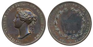 Poona Exhibition, Copper Medal, obv. bust of Victoria, rev. The Poona Exhibition of Native