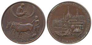 Industrial and Agricultural Exhibition of the Indian National Congress, Bronze, 21.5g, Ben