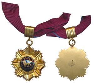 Order of British India, Neck Badge, 2nd Class, Gold and Enamel Medal, 28.23g, a gold star 