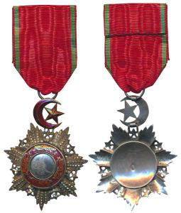 Ottoman Empire, Order of the Medjidie, Breast Badge, Silver, Gold and Enamel, 5th Class, r