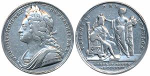 George II (1727-1760), Coronation 1727, the official silver medal, 18.33g, obv. laureate b