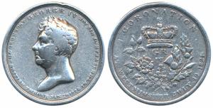 George IV (1820-1830), Coronation 1821, Silver Medal, 42.43g, obv. bust of the ruler to le