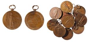 First World War Victory Medal 1914-19, Bronze. Very Fine. (13)
