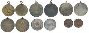 A collection of Republic India Sports Medals, Western Railway Sports Association, Copper M