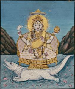 Verso: Chhaju Ram inscribed in cursive Nagari.<br/>A sizeable number of Udaipur painters, 