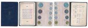 1969 Proof Set, Gandhiji Birth Centennial, set of 9, 1 Paisa to Rupees 10, Bombay Mint. In