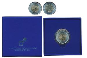 Special release, Bimetallic Rupees 20, Azadi ka Amrit Mahotsav, 2021. Within original plas