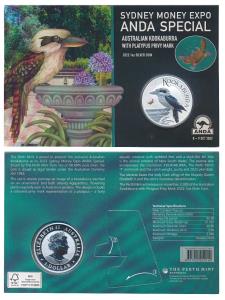 Australia, Queen Elizabeth II, Silver 1 Dollar, 31.1g, 1oz, 2022, Kookaburra Bird. Proof, 