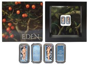 Cameroon, Silver 500 Francs (2), each 10g, 2018, Eden, each with Tree of Life in the cente