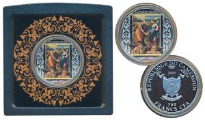 Cameroon, Silver 500 Francs, 17.5g, 2020, 500th Anniversary of Death of Raphael Series, Th