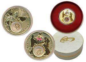 Niue, Elizabeth II, Silver 2 Dollars, 28.28g, 2013, Wedding, Happiness and Love, obv. Head