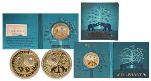 Niue, Elizabeth II, Gold Plated Silver 2 Dollars, 28.28g, 2013, Symbol of Luck Series, obv
