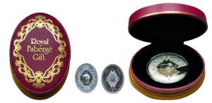 Niue, Elizabeth II, Silver 2 Dollar, 78g, 2014, Kiwi, Faberge Art Series, obv. The Effigy 
