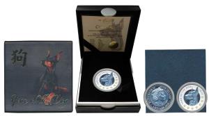 Niue, Elizabeth II, Silver 1 Dollar, 17.5g, 2018, Year of the Dog, Chinese Calendar, obv. 
