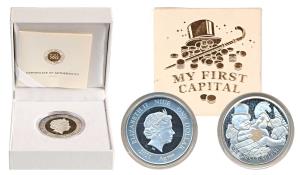 Niue, Elizabeth II, Silver 1 Dollar, 15.57g, 2021, My First Capital, Treasures Series, obv