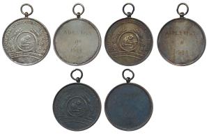 Parsee Medal-Maneckji Copper Education Trust High School, Copper (3), Gold gilt on copper 