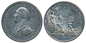 British India, Lord Cornwallis Medal (Governor General of India in 1802), White Metal, 180