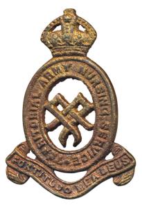 British Indian Army, Territorial Army Nursing Services badge, Bronze. Extremely Fine. Rare