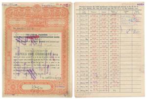Reserve Bank of India, Bond Certificates (Zamindari Abolition Compensation Bond) of Govern