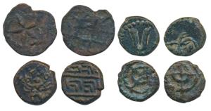 South Indian uncertain Copper Kasu, obv, Garuda in Virasana to left, rev. corrupt Nagari l