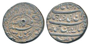 Shah Jahan, Silver Rupee, 11.37g, Delhi Mint, AH 1043, Kalima within circle on obv. (KM 22