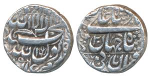 Shah Jahan, Silver Rupee, 11.33g, Qandahar Mint, AH 1056/20, legend within square area, (K