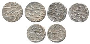 Farrukhsiyar, Silver Rupee (3), Ahmedabad, Akbarabad and Shahjahanabad Mints, RY 5, AH 112