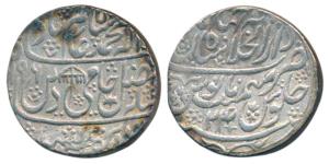 Shah Alam II, Dar-ul-Khilafat Shahjahanabad, Silver Rupee, 11.18g, AH 1196/24, Hami din le