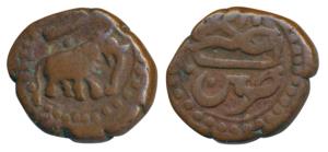 Tipu Sultan (AH 1197-1202, 1782-1799 AD), Copper ¼ Paisa, 2.8g, Pattan Mint, AM 1200 (KM 1