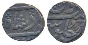 Anand Rao, Silver Rupee, Petlad Mint, in the name of Shah Alam II, Nagari initial ‘Aa’. Ve