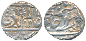 Raja Hindupat Singh, Silver Rupee, Chhatarpur Mint, in the name of Shah Alam II, RY 12, wi