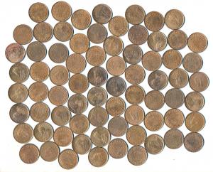 George V, Copper ¼ Anna (73), 1928 (6), 1933 (22), 1935 (11); George VI, Copper ¼ Anna (34