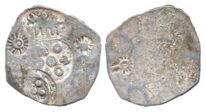 Archaic Punch Marked, attributed to Magadha Janapada, Silver Vimshatika, 5.40g, G/H Series