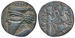 Parthian Empire, Vologases V (c. 191-208 AD), Billon Tetradrachm, 8.87g, Seleucia on the T