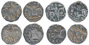 Hindu Shahis of Kabul and Ohinda, Samantadeva (c. 850-1,000 AD), Silver Drachma (4), obv. 