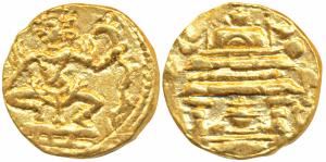 Shilaharas of Western Maharashtra (c.1100 AD), Anonymous and Uninscribed, Gold Gadyana, 3.