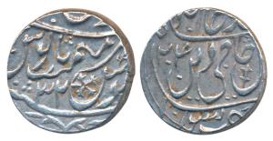 Shah Alam II (AH 1174-1221; 1759-1806AD), Silver Rupee, 11.12g, Gokulgarh Mint, local Sind