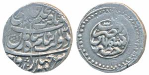 Shah Zaman (AH 1207-1216, 1793-1801 AD), Silver Rupee, Khitta Kashmir Mint (KM 577). Extre
