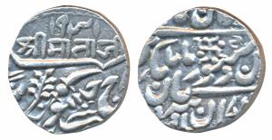 Takhat Singh (AH 1259-1290; VS 1900-1930; 1843-1873 AD), Silver Rupee, 11.34g, Pali Mint w