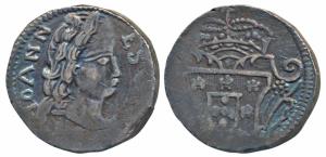Goa, John V (1706-1750 AD), Silver Rupia, 11.87g, rev. crowned arms, date not visible (KM 