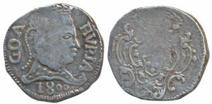 Goa, Maria, Silver Rupia, 10.83g, 1800, obv. diademed head to right, with date below, rev.