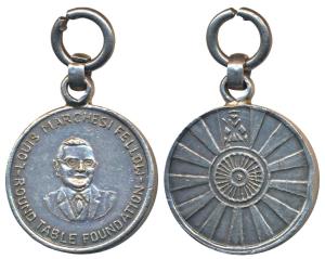 Round Table Foundation, Silver Medal, 37.3g, obv. Louis Marchesi Fellow rev. logo of the i