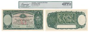 Australia, George VI, One Pound, 1942 issue (Pick 26b). Graded by Legacy Grading Extremely