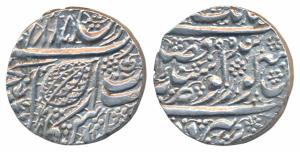 Amritsar Mint, Silver Rupee, 11.12g, Nanakshahi Couplet, Frozen Year VS 1885, actual year 