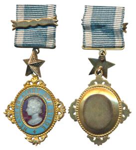 Knight Commander Star of India, Miniature Breast Badge, Silver Gilt, cameo of Queen Victor