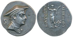 Indo-Greek, Baktria, Antimachus I Theos (c. 180-165 BC), Silver Tetradrachm, 16.15g, Pushk