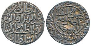 Fakhr al-din Mubarak (AH 734-750; 1334-1349 AD), Silver Tanka, 11.0g, Hadrat Jalal Sunarga