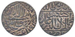 Akbar, Silver Rupee, 11.30g, Dar al-Khilafat Jaunpur Mint, Kalima type (KM 80.10). Broad f