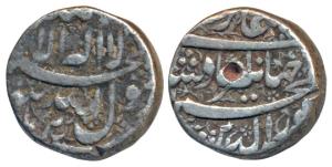 Jahangir (AH 1014-1037; 1605-1627 AD), Silver Rupee, 11.36g, Burhanpur Mint, Kalima type, 