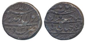 Shah Jahan, Silver Rupee, 11.3g, Delhi Mint, AH 1038/2, legend in four lines (KM 222.7). A